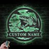 Custom-Frog-Metal-Wall-Art-LED-Light-6