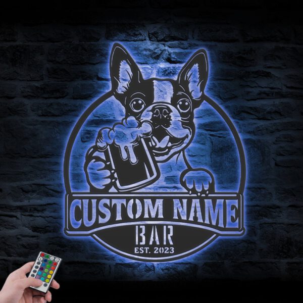 Custom-Funny-Boston-Terrier-Thirsty-Beer-Pub-Metal-Wall-Art-LED-Light_1