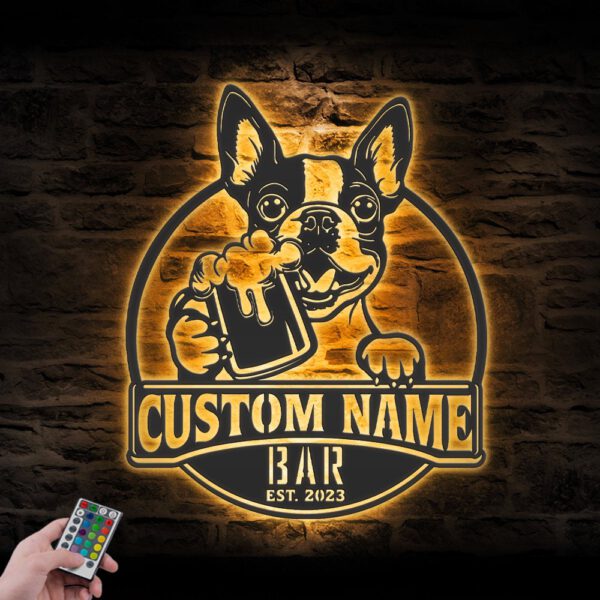 Custom-Funny-Boston-Terrier-Thirsty-Beer-Pub-Metal-Wall-Art-LED-Light_3