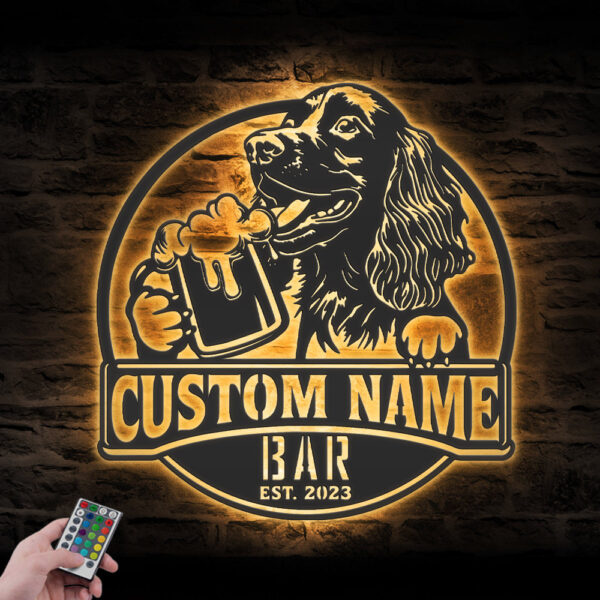 Custom-Funny-Boykin-Spaniel-Thirsty-Beer-Pub-Metal-Wall-Art-LED-Light_5