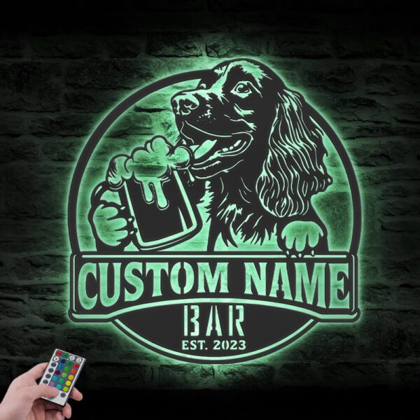 Custom-Funny-Boykin-Spaniel-Thirsty-Beer-Pub-Metal-Wall-Art-LED-Light_7