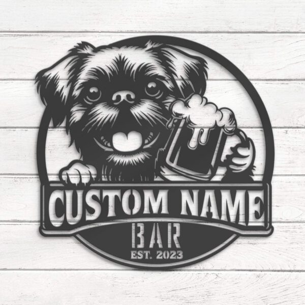 Custom-Funny-Brussels-Griffon-Thirsty-Beer-Pub-Metal-Wall-Art-LED-Light_6