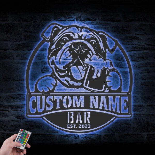 Custom-Funny-Bulldog-Thirsty-Beer-Pub-Metal-Wall-Art-LED-Light_4