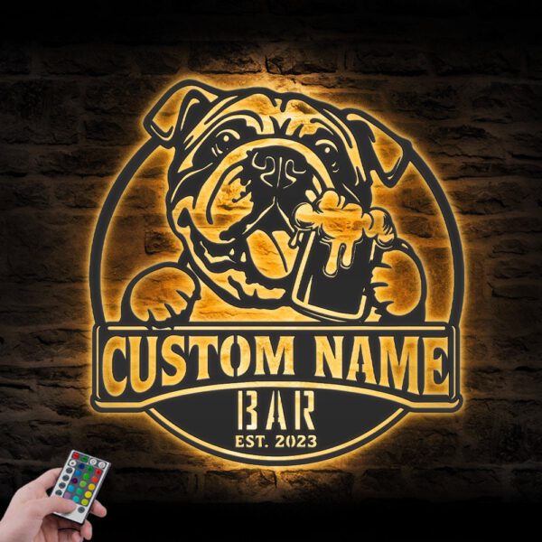 Custom-Funny-Bulldog-Thirsty-Beer-Pub-Metal-Wall-Art-LED-Light_7