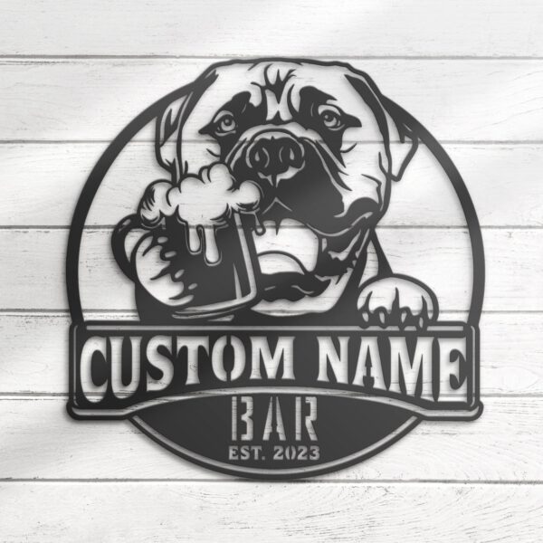 Custom-Funny-Bullmastiff-Thirsty-Beer-Pub-Metal-Wall-Art-LED-Light_1