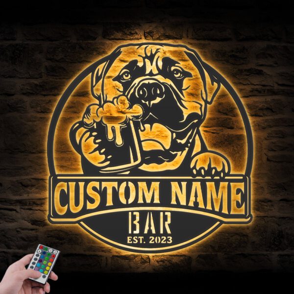 Custom-Funny-Bullmastiff-Thirsty-Beer-Pub-Metal-Wall-Art-LED-Light_6