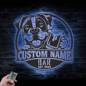 Custom-Funny-Bully-Boxer-Thirsty-Beer-Pub-Metal-Wall-Art-LED-Light_1