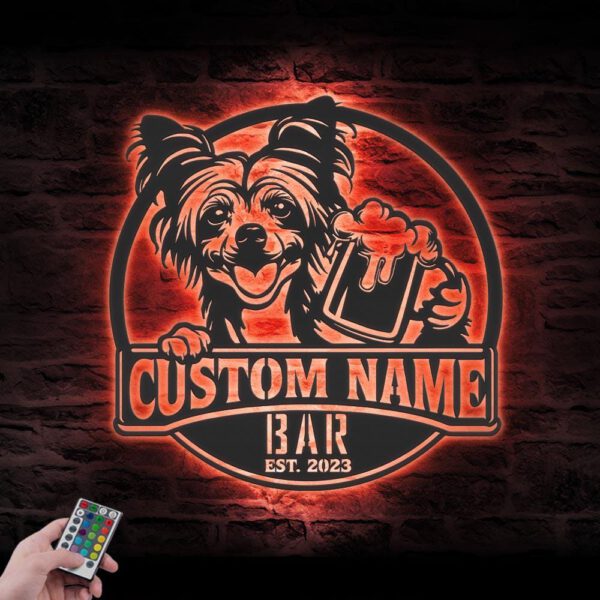 Custom-Funny-Chinese-Crested-Thirsty-Beer-Pub-Metal-Wall-Art-LED-Light_3