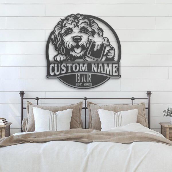 Custom-Funny-Cockapoo-Thirsty-Beer-Pub-Metal-Wall-Art-LED-Light_2