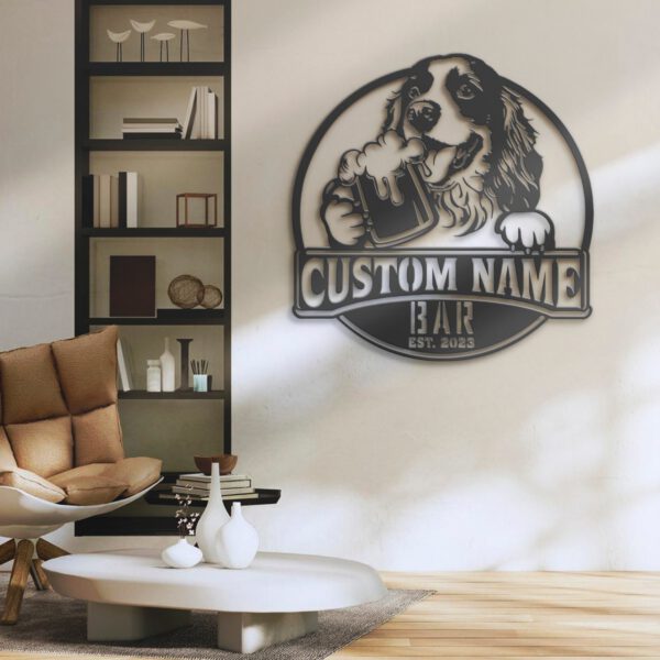 Custom-Funny-Cocker-Spaniel-Thirsty-Beer-Pub-Metal-Wall-Art-LED-Light_3