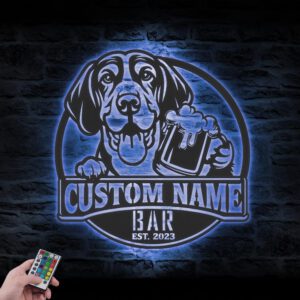 Custom-Funny-Coonhound-Thirsty-Beer-Pub-Metal-Wall-Art-LED-Light_1