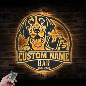 Custom-Funny-Coonhound-Thirsty-Beer-Pub-Metal-Wall-Art-LED-Light_2