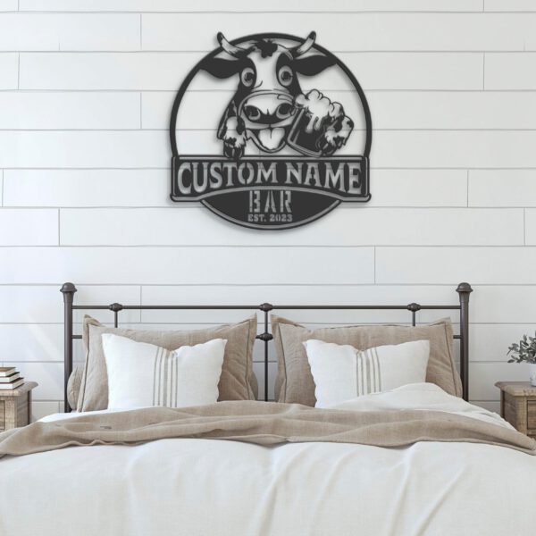 Custom-Funny-Dairy-Cattle-Beer-Pub-Metal-Wall-Art-LED-Light-5