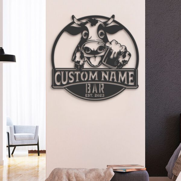 Custom-Funny-Dairy-Cattle-Beer-Pub-Metal-Wall-Art-LED-Light-8