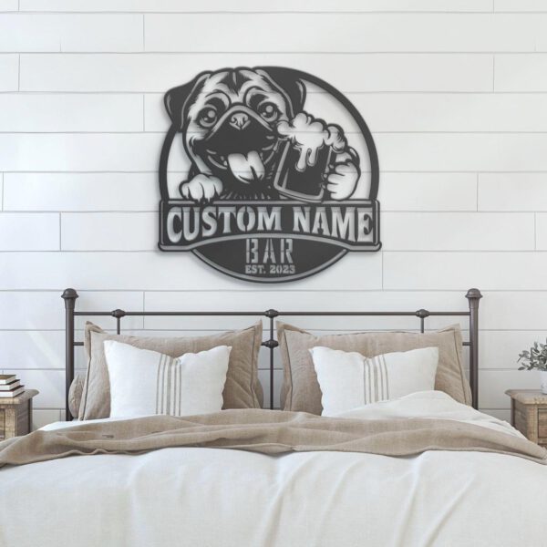 Custom-Funny-Fawn-Pug-Thirsty-Beer-Pub-Metal-Wall-Art-LED-Light_6