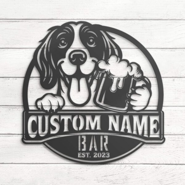 Custom-Funny-Field-Spaniel-Thirsty-Beer-Pub-Metal-Wall-Art-LED-Light_7