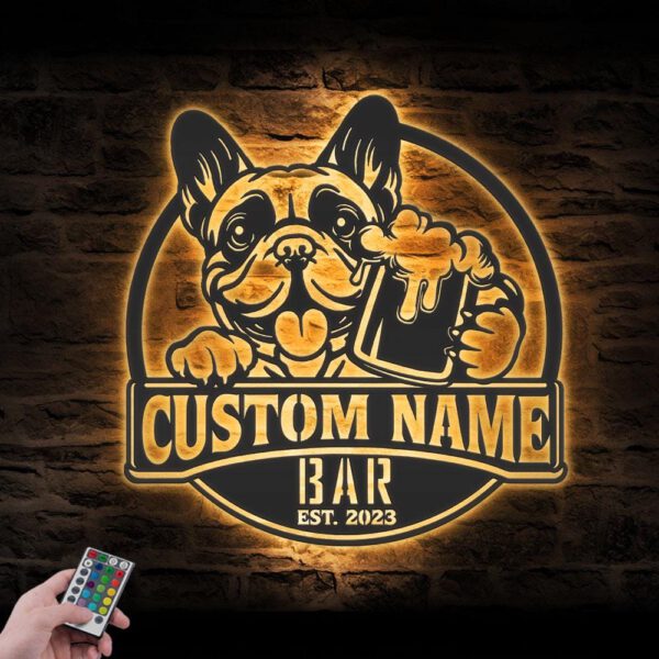 Custom-Funny-French-Bulldog-Thirsty-Beer-Pub-Metal-Wall-Art-LED-Light_4