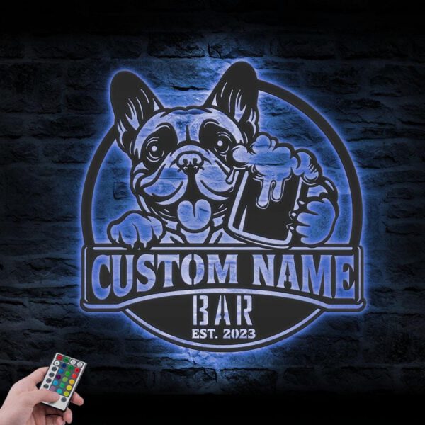 Custom-Funny-French-Bulldog-Thirsty-Beer-Pub-Metal-Wall-Art-LED-Light_8