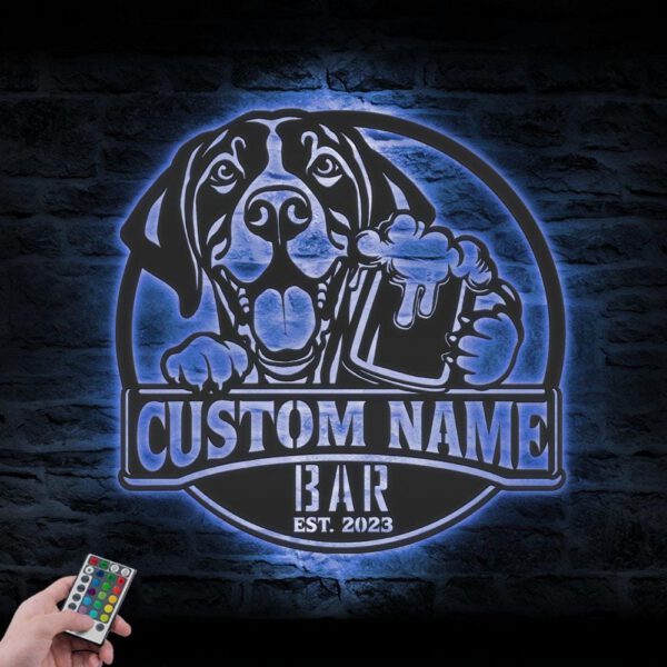 Custom-Funny-German-Pointer-Thirsty-Beer-Pub-Metal-Wall-Art-LED-Light_5