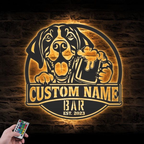 Custom-Funny-German-Pointer-Thirsty-Beer-Pub-Metal-Wall-Art-LED-Light_6