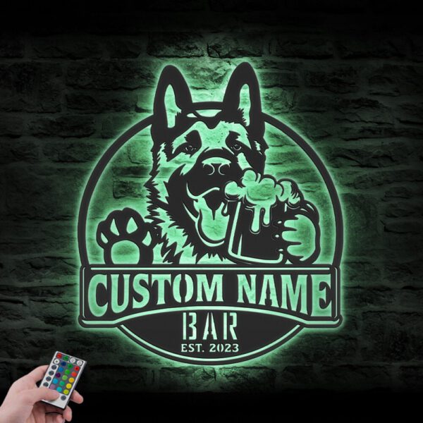 Custom-Funny-German-Shepherd-Thirsty-Beer-Pub-Metal-Wall-Art-LED-Light_1