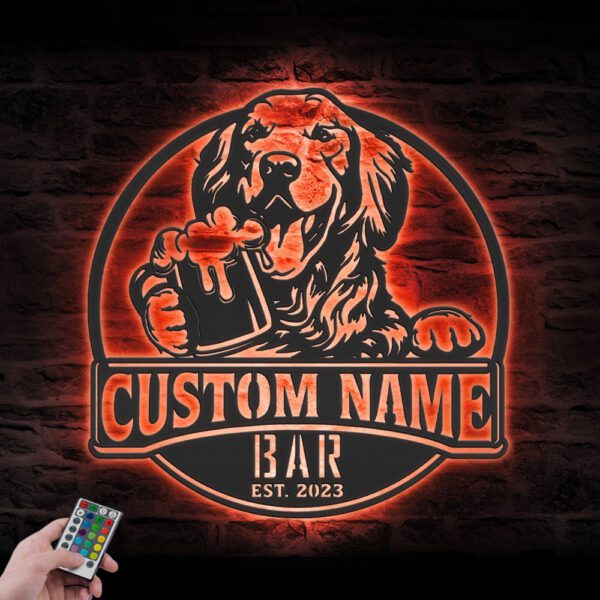 Custom-Funny-Golden-Retriever-Thirsty-Beer-Pub-Metal-Wall-Art-LED-Light_2