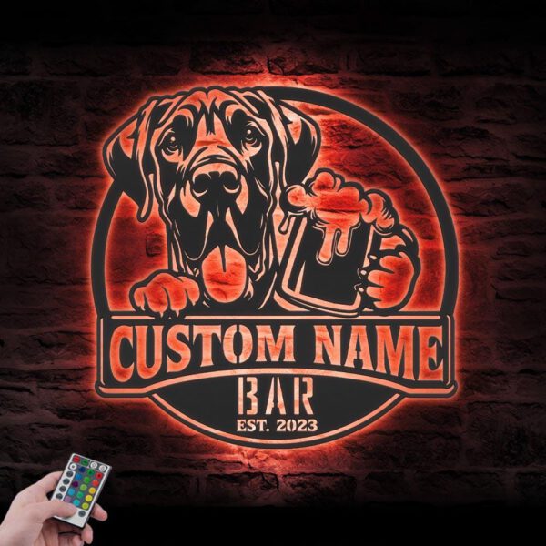 Custom-Funny-Great-Dane-Thirsty-Beer-Pub-Metal-Wall-Art-LED-Light_5