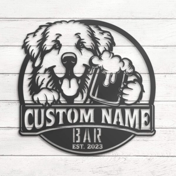 Custom-Funny-Great-Pyrenees-Thirsty-Beer-Pub-Metal-Wall-Art-LED-Light_4