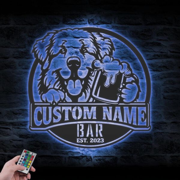 Custom-Funny-Great-Pyrenees-Thirsty-Beer-Pub-Metal-Wall-Art-LED-Light_6