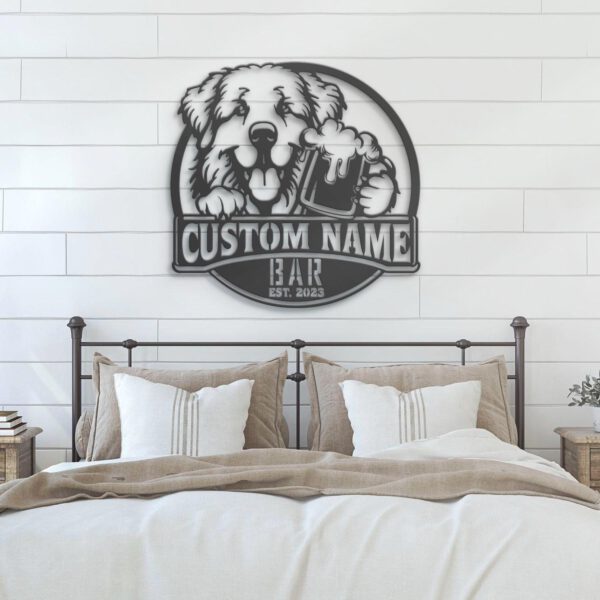 Custom-Funny-Great-Pyrenees-Thirsty-Beer-Pub-Metal-Wall-Art-LED-Light_7