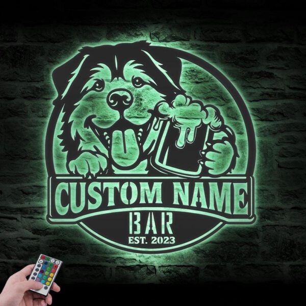 Custom-Funny-Greenland-Dog-Thirsty-Beer-Pub-Metal-Wall-Art-LED-Light_1