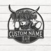 Custom-Funny-Highland-Cow-Thirsty-Beer-Pub-Metal-Wall-Art-LED-Light-9