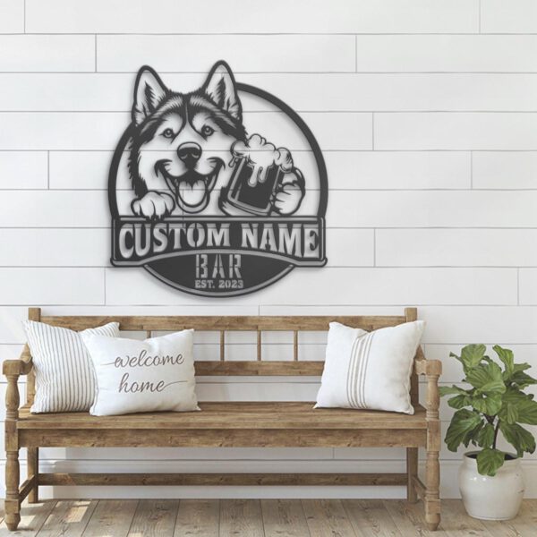 Custom-Funny-Huskador-Thirsty-Beer-Pub-Metal-Wall-Art-LED-Light_3