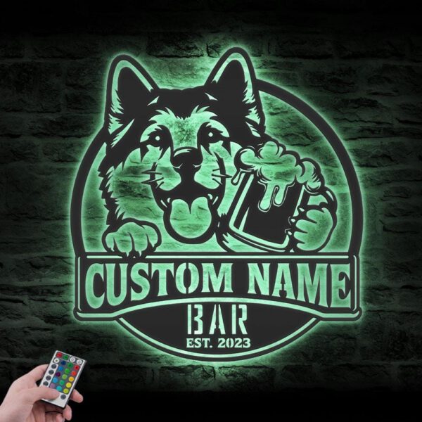 Custom-Funny-Japanese-Akita-Thirsty-Beer-Pub-Metal-Wall-Art-LED-Light_2