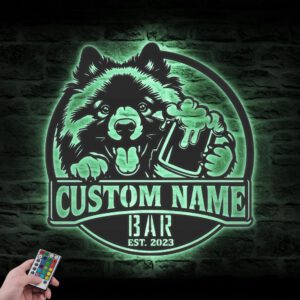 Custom-Funny-Keeshond-Thirsty-Beer-Pub-Metal-Wall-Art-LED-Light_2