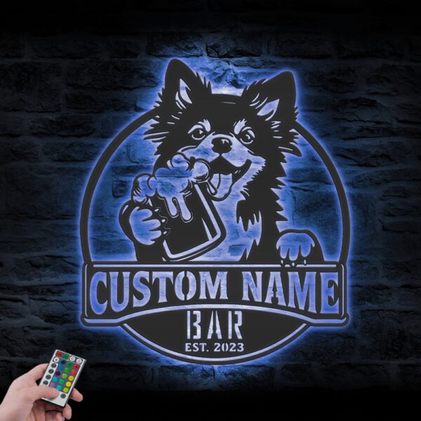 Custom-Funny-Keeshonden-Thirsty-Beer-Pub-Metal-Wall-Art-LED-Light_6