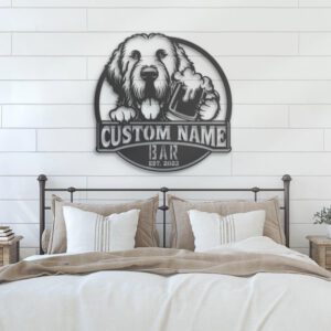 Custom-Funny-Komondor-Thirsty-Beer-Pub-Metal-Wall-Art-LED-Light_2