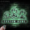 Custom-Funny-Pig-Farmhouse-Metal-Wall-Art-LED-Light-4