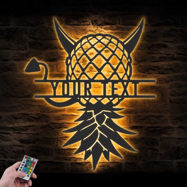 Custom-Funny-Upside-Down-Pineapple-Metal-Wall-Art-LED-Light-10