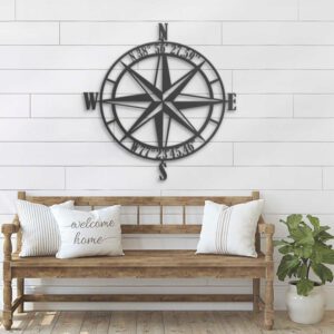 Custom-GPS-Nautical-Compass-Rose-Metal-Wall-Art-LED-Light-3-1