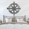 Custom-GPS-Nautical-Compass-Rose-Metal-Wall-Art-LED-Light-8