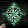 Custom-GPS-Sicilian-Trinacria-Compass-Metal-Wall-Art-LED-Light