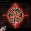 Custom-GPS-Sicilian-Trinacria-Compass-Metal-Wall-Art-LED-Light-5