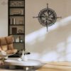 Custom-GPS-Sicilian-Trinacria-Compass-Metal-Wall-Art-LED-Light-6