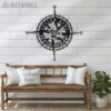 Custom-GPS-Sicilian-Trinacria-Compass-Metal-Wall-Art-LED-Light-7