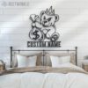 Custom-Gangster-Teddy-Bear-Crown-Metal-Wall-Art-LED-Light-7