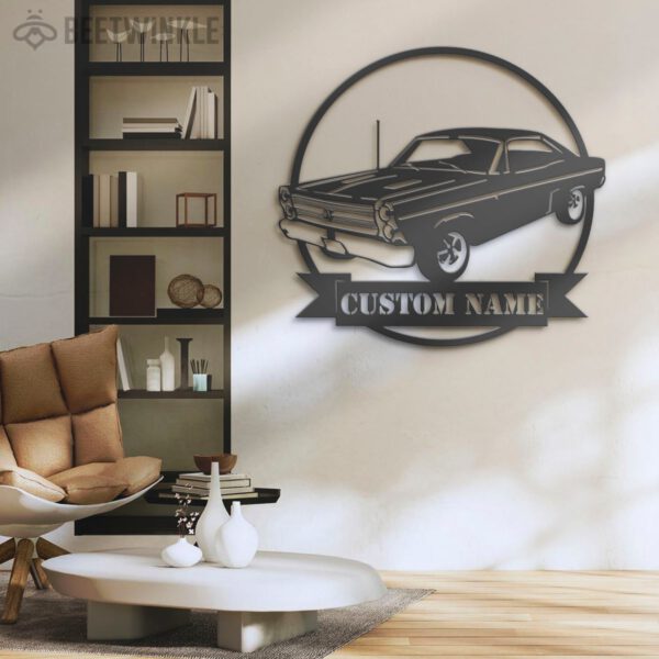 Custom-Garage-Metal-Wall-Art-LED-Light-2