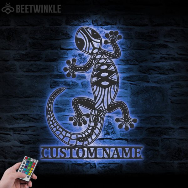 Custom-Gecko-Metal-Wall-Art-LED-Light-5-1