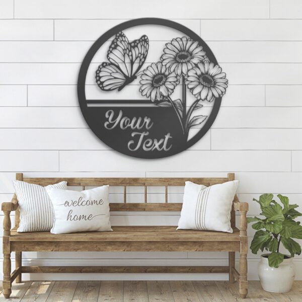 Custom-Gerberas-Flower-Metal-Wall-Art-LED-Light-3