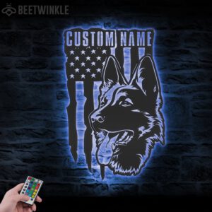 Custom-German-Shepherd-US-Flag-Metal-Wall-Art-LED-Light_2